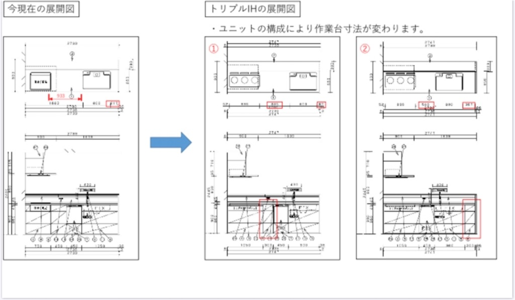 トリプルワイドIH展開図